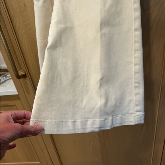 NWT Free People Worn White Ivory Venice Beach Flare Pant / 30 - Picture 7 of 10